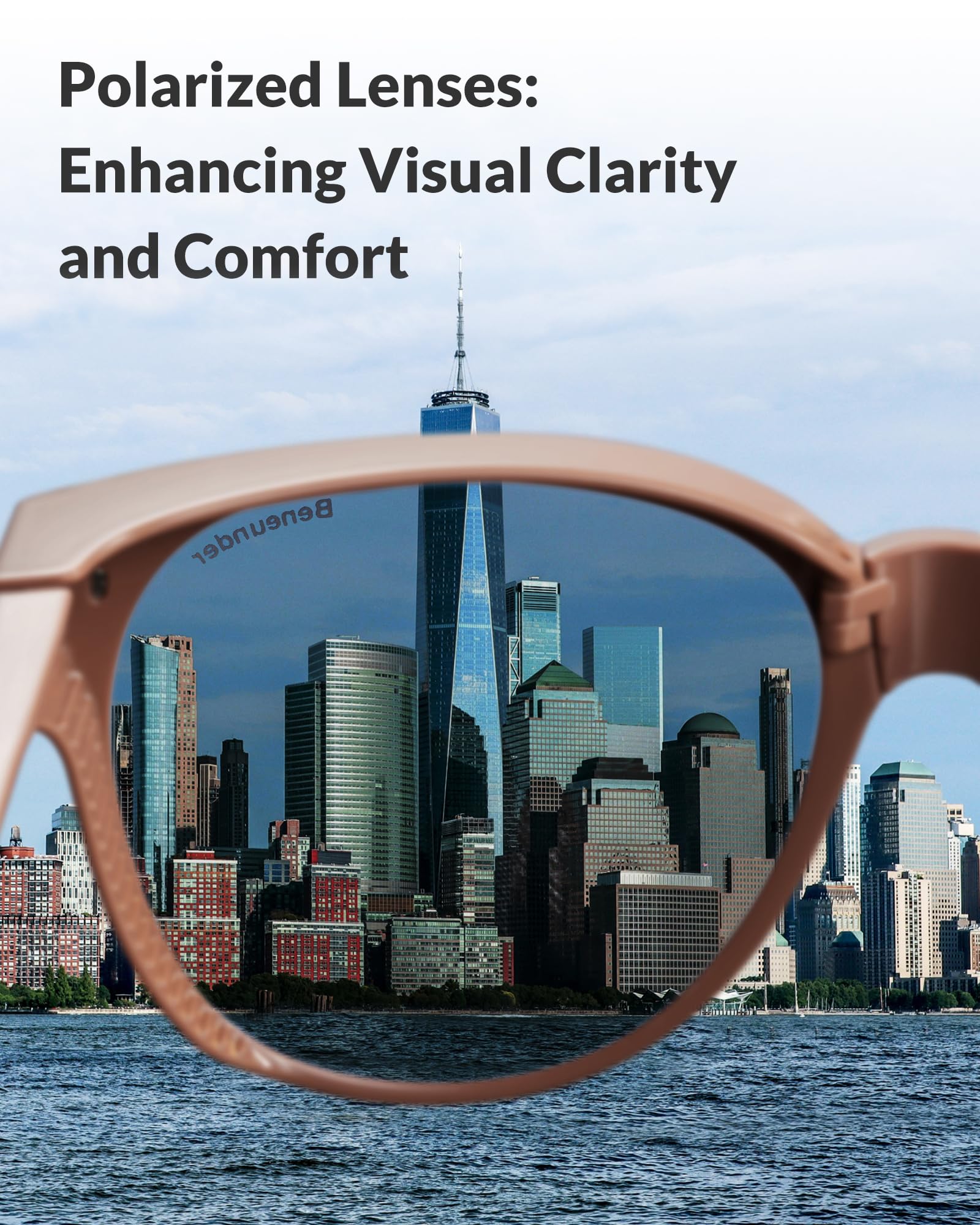 BENEUNDER Polarized Fit Over Sunglasses for Womens & Men, Lightweight Folding Sunglasses for Nearsightedness - Image 3