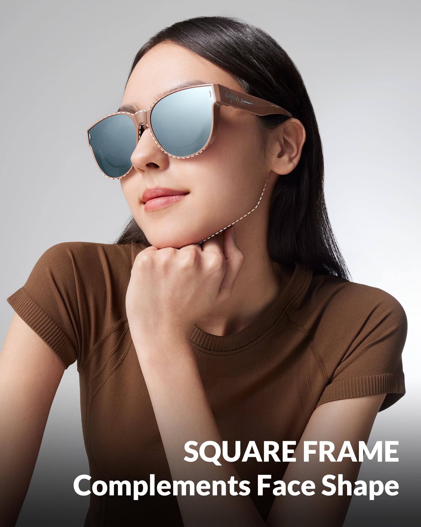 BENEUNDER Polarized Fit Over Sunglasses for Womens & Men, Lightweight Folding Sunglasses for Nearsightedness - Image 6