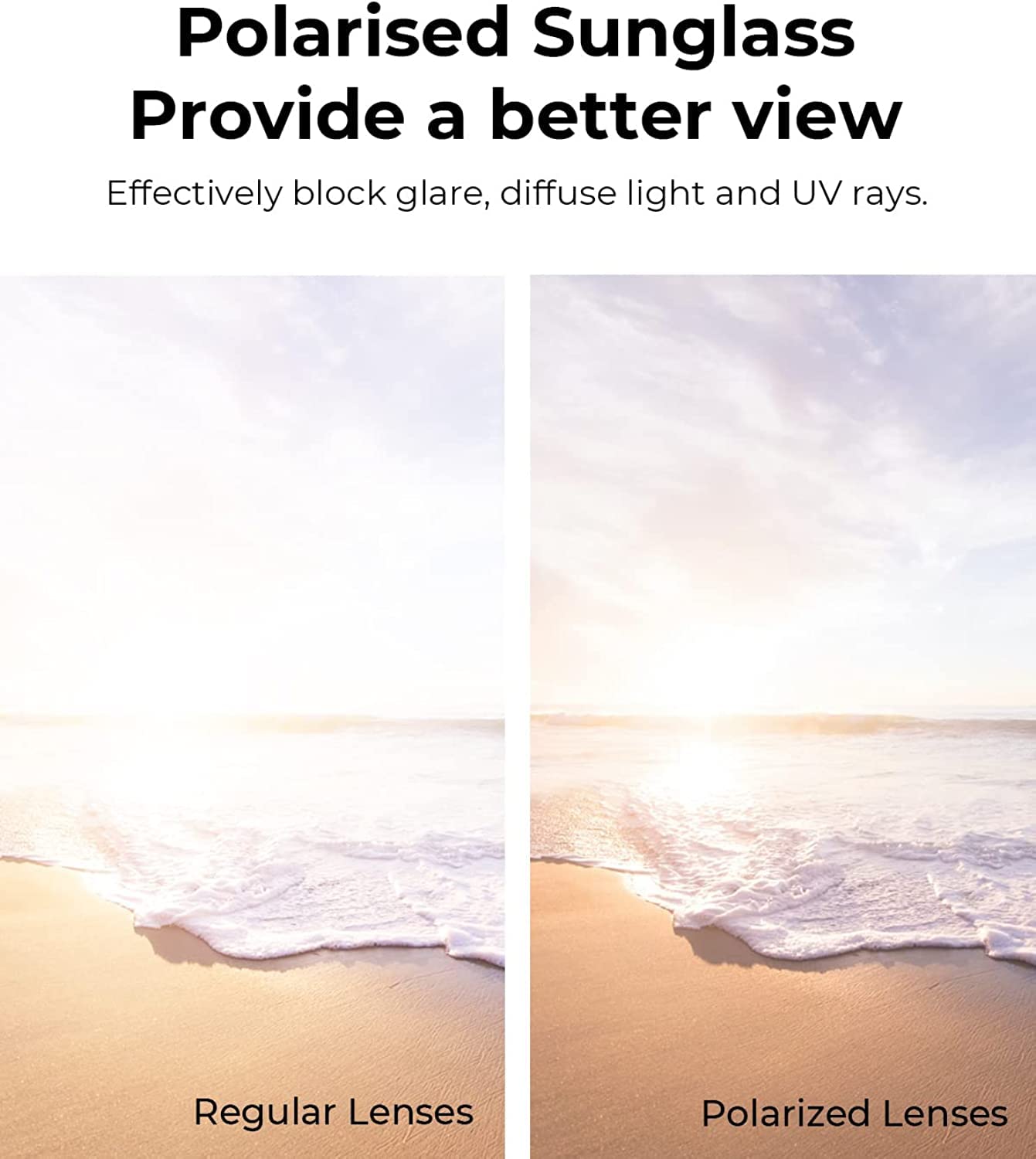 BENEUNDER Polarized Sunglasses for Men Women, Ultra Lightweight Folding Sunglasses with Organizer - Image 5