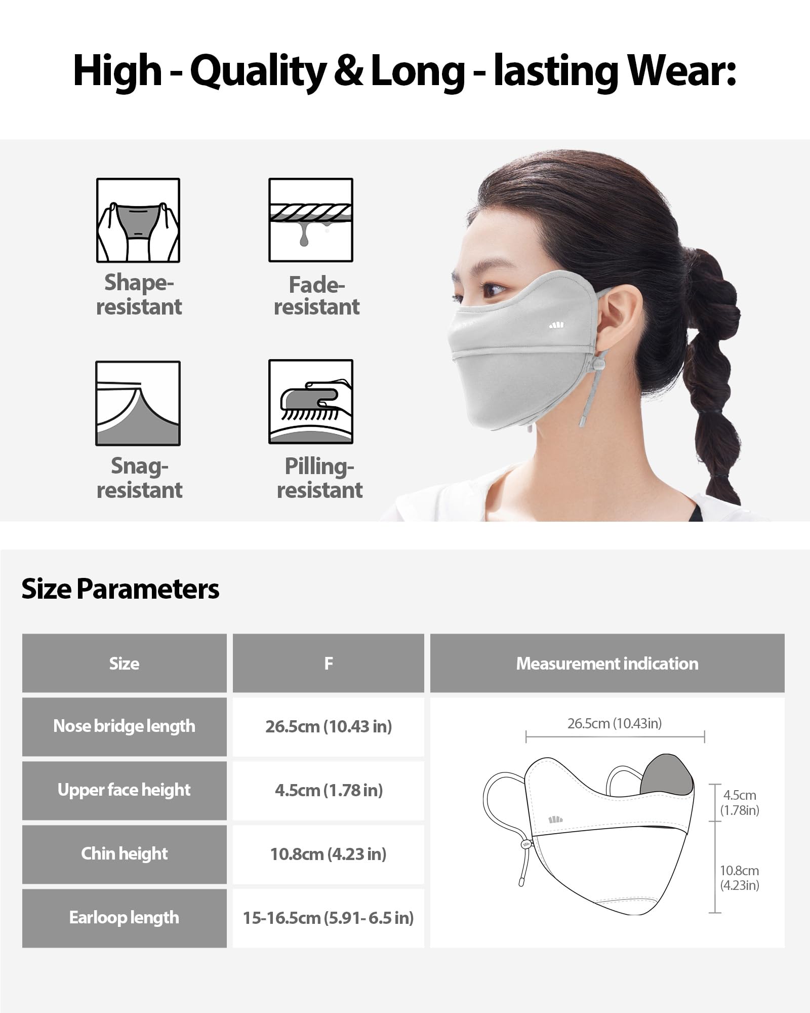 BENEUNDER UV Sun Protection Face Cover/Neck Gaiter Scarf UPF50+ Breathable Cooling for Summer Outdoor Activities Reusable - Image 7