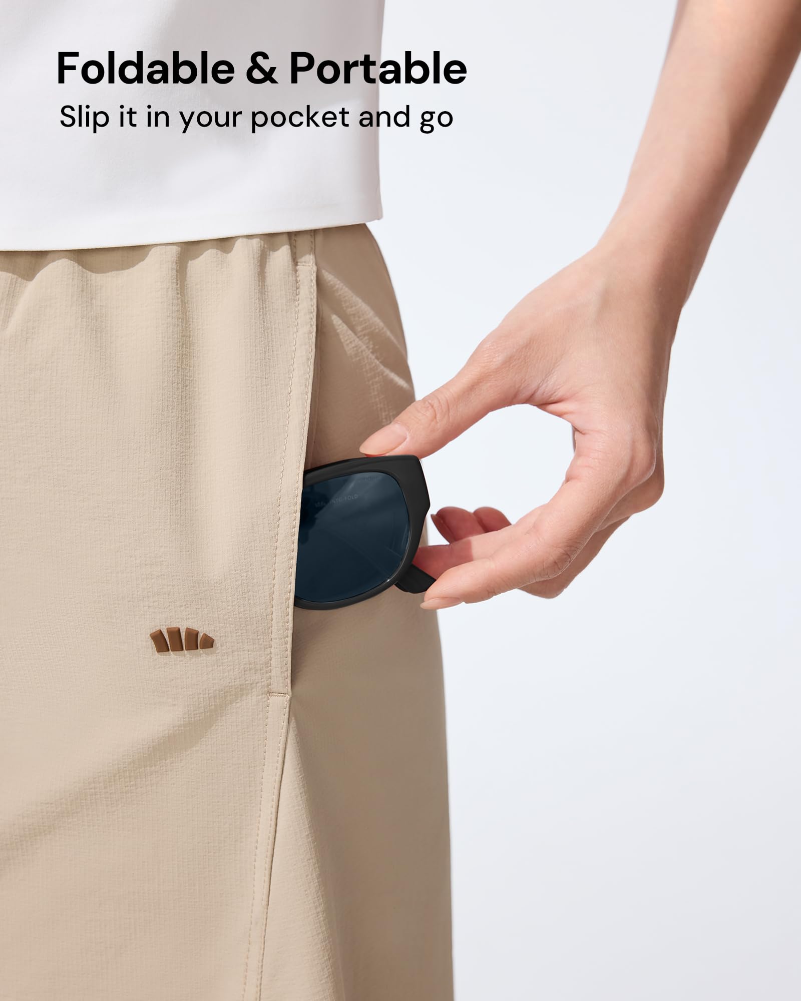 BENEUNDER Women's Polarized Sunglasses - UV400 Trendy Folding Lightweight Shades, Retro Classic Designer Style - Image 5