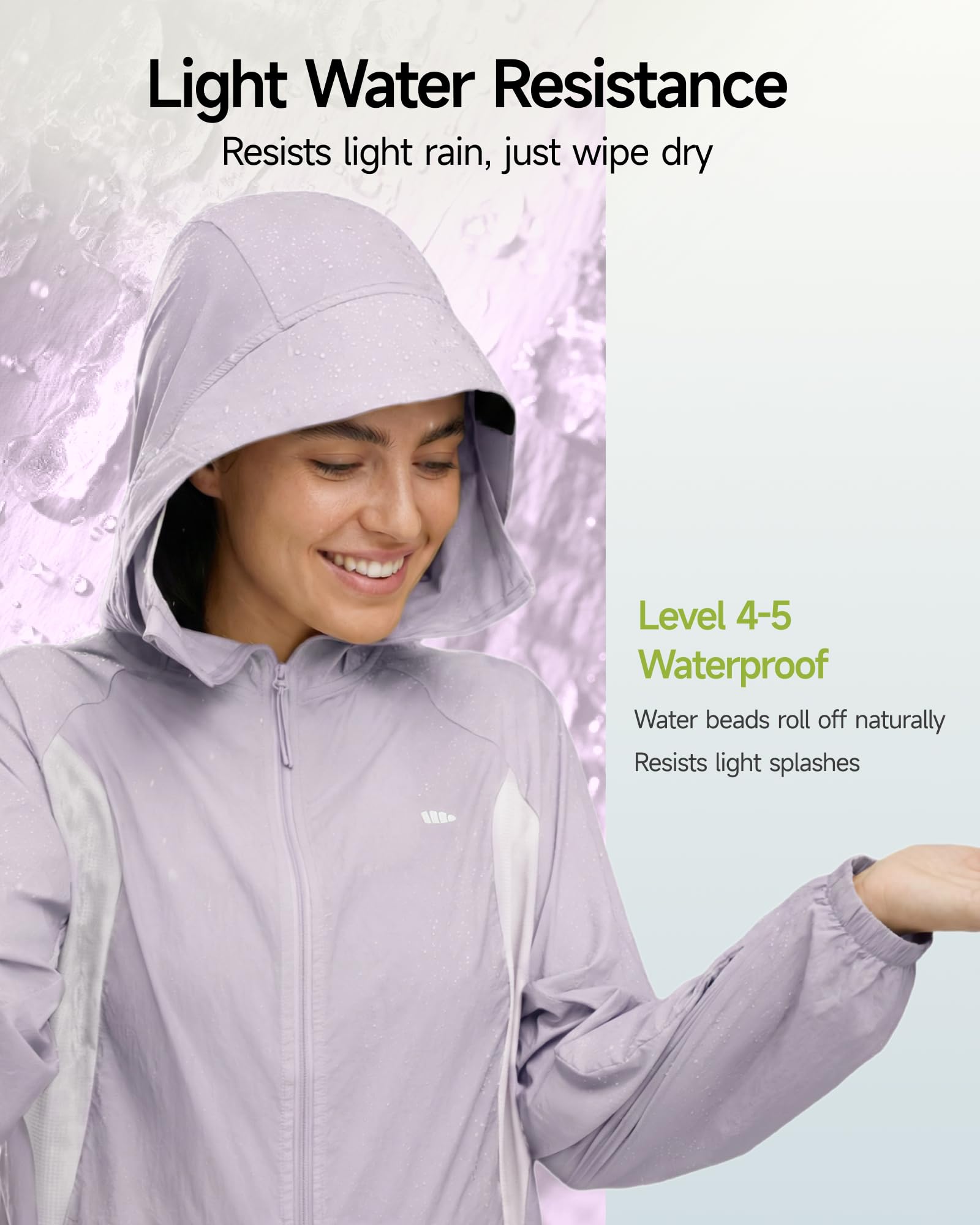 BENEUNDER Women's UPF 50+ Lightweight Sun Protection Jacket Athletic Short Hoodie - Image 5